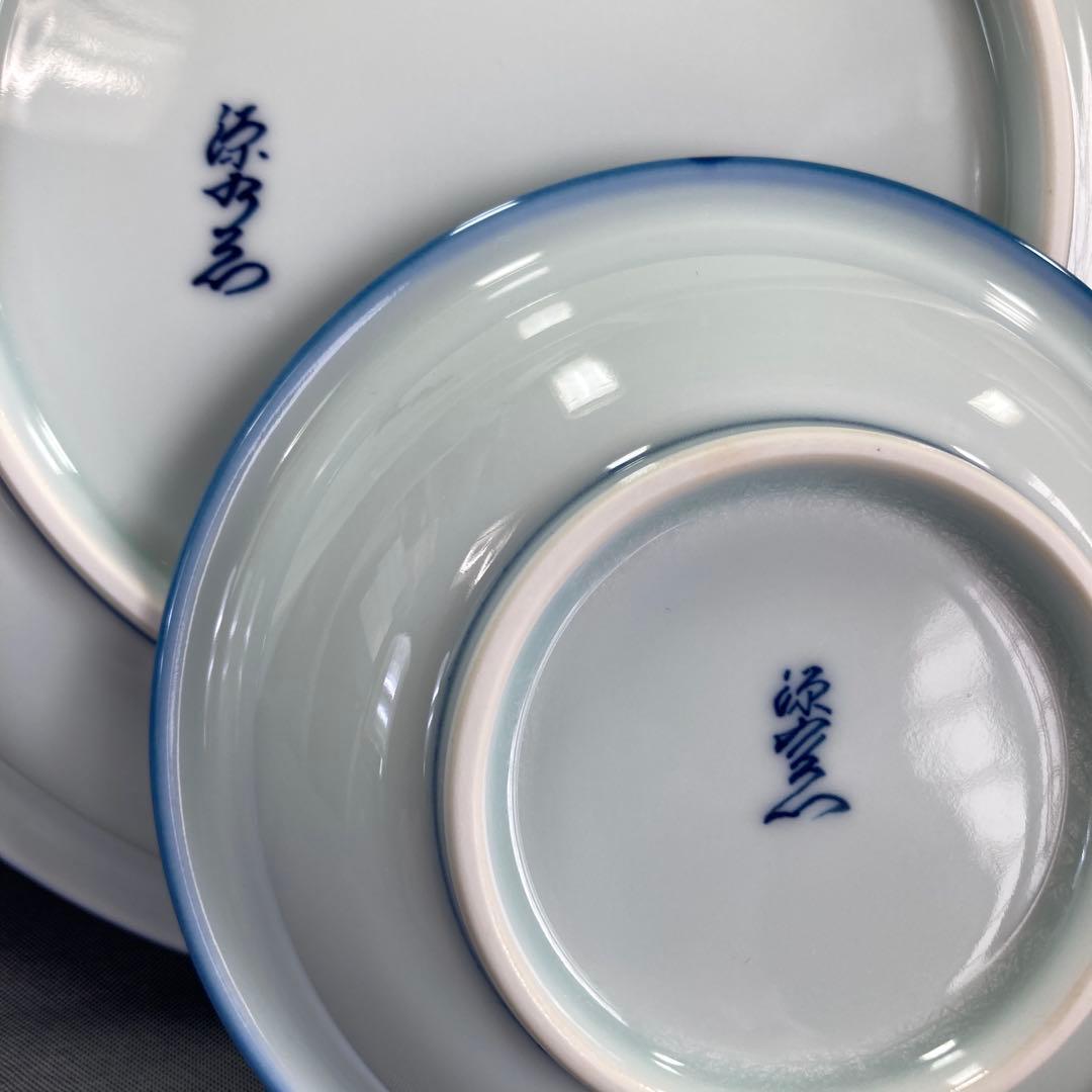 宮脇 大　源右衛門　染濃　プルーン文　中皿　小皿　プレート