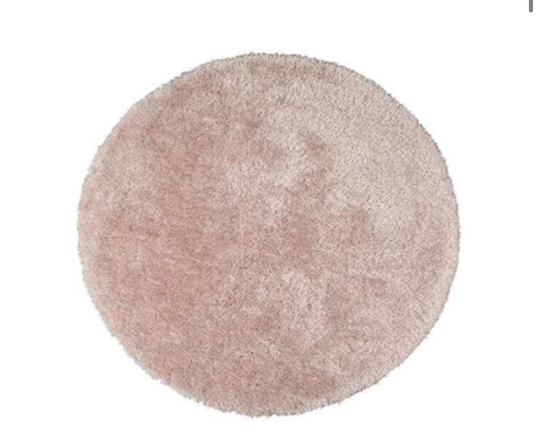 フランフラン　 ヌボカステ ラグ ラウンド M ライトピンク φ1500