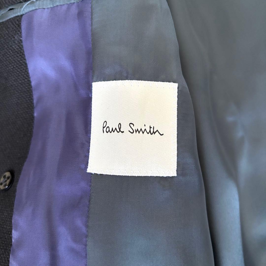 【極美品✨】ポールスミス　チェスターコート　ダブル　ロング　現行タグ　ブラック