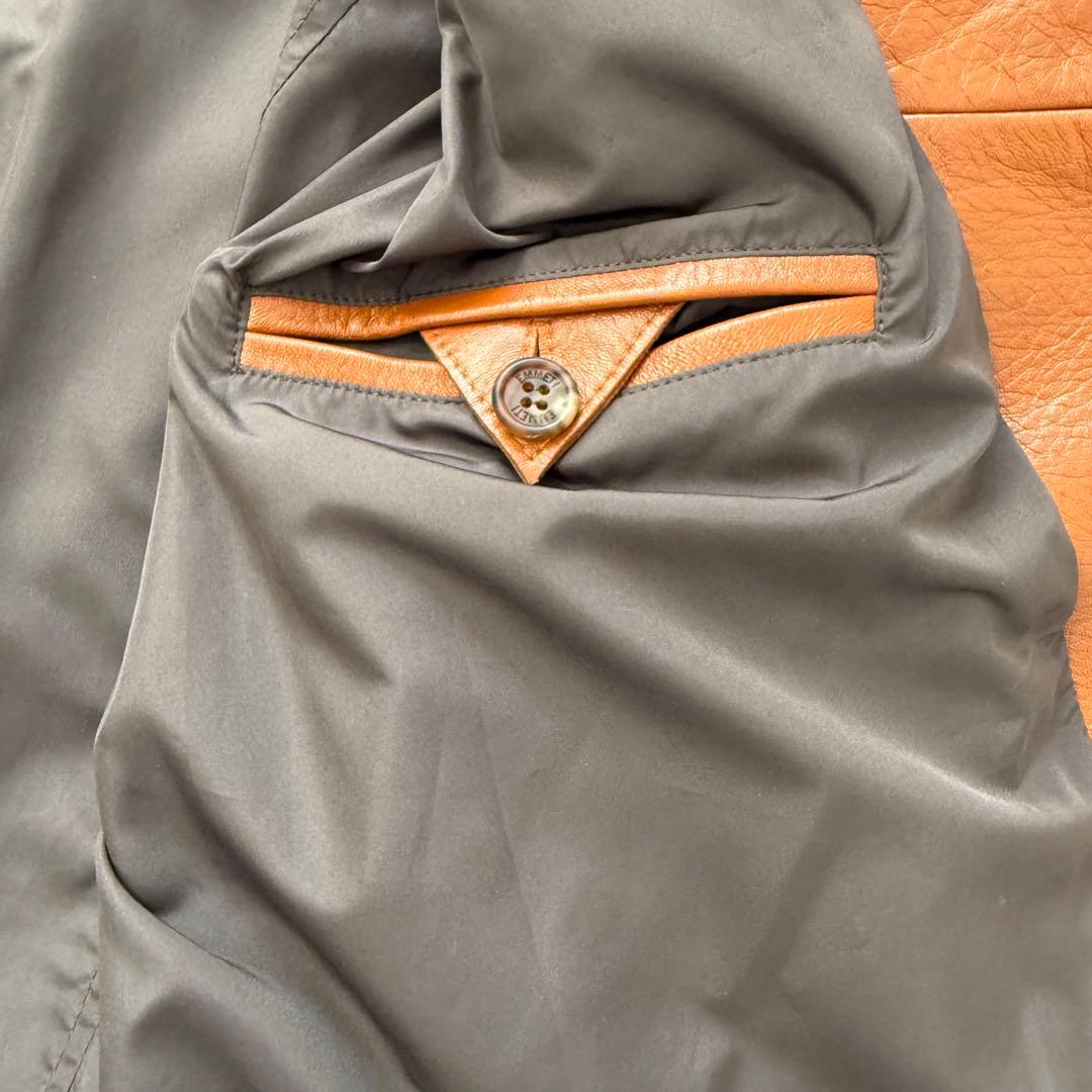 【1回着用】エンメティ☆ユリ☆ラムスキン☆ブラウン☆シングルライダース♡48