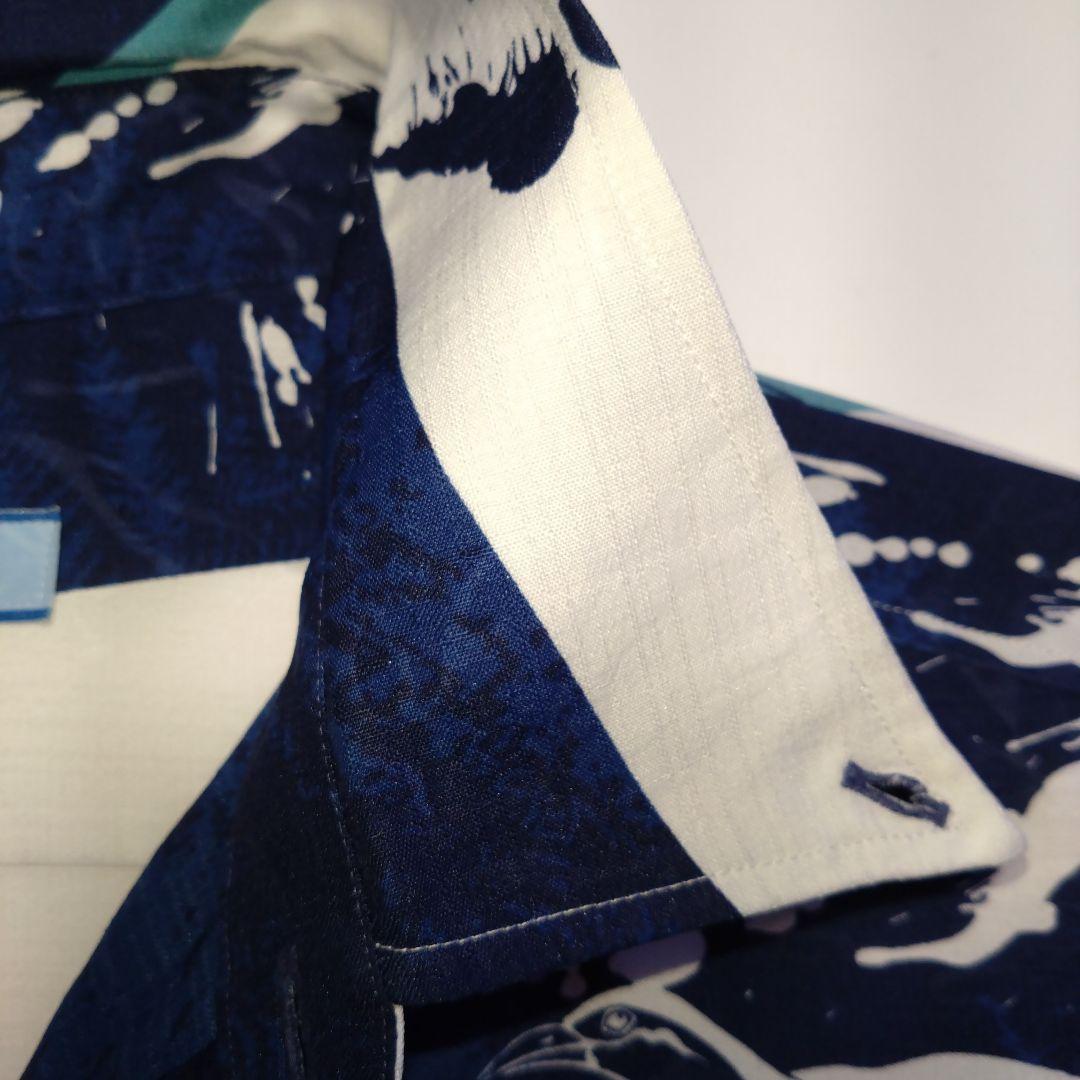 **しろくま**men's MAJUN かりゆしウェアＬサイズ　アロハ