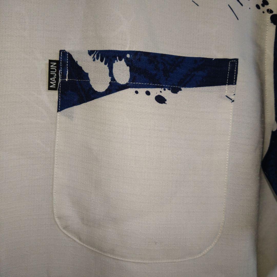 **しろくま**men's MAJUN かりゆしウェアＬサイズ　アロハ