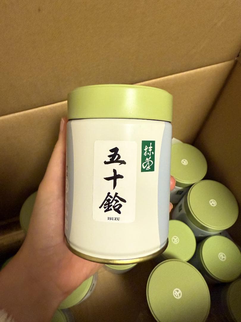 抹茶　五十鈴100g　丸久小山園 缶