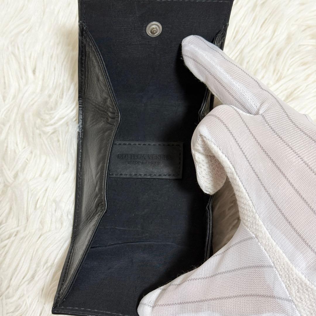 【極美品】近年モデル　シワ加工　IC カセット　パース　ボッテガヴェネタ