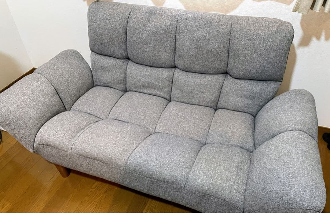 ニトリ 2人掛けコンパクトソファ グレー