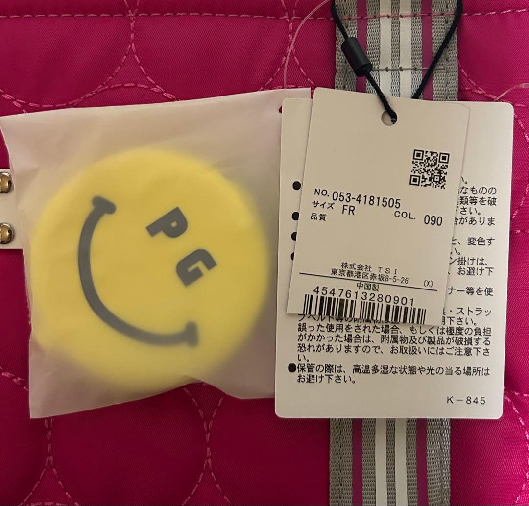 新品 未使用 パーリーゲイツ カートバッグ LoveGOLFシリーズ ピンク
