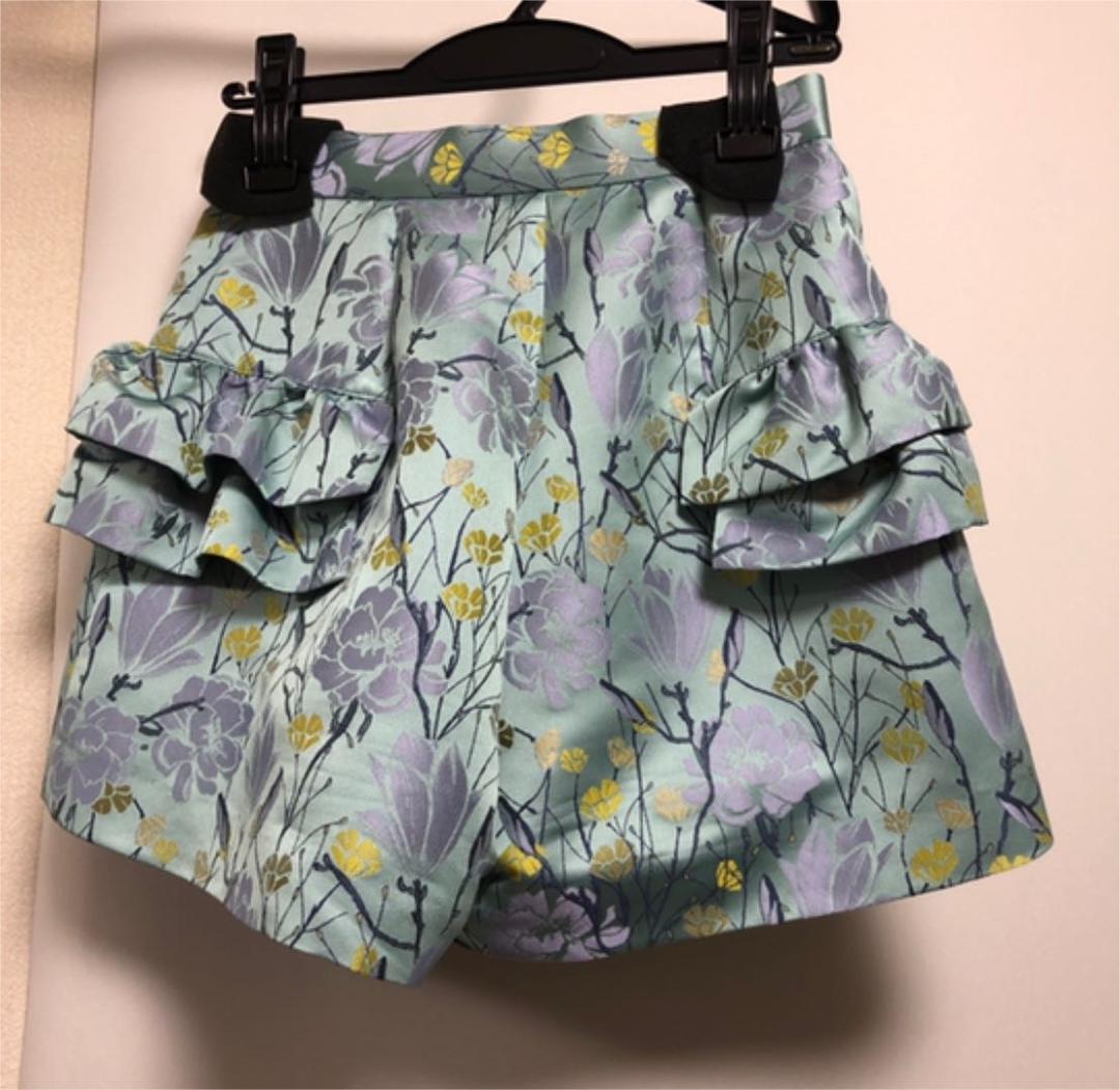 manielleフリルジャガードショートパンツ