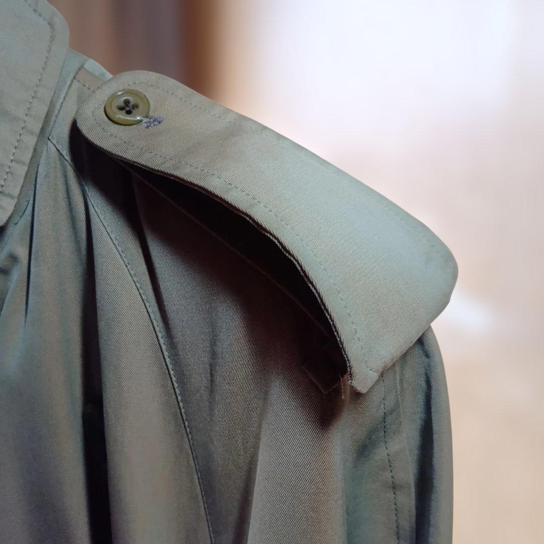 名品　アクアスキュータム　英国製　トレンチコート　玉虫色　付属品完備美品