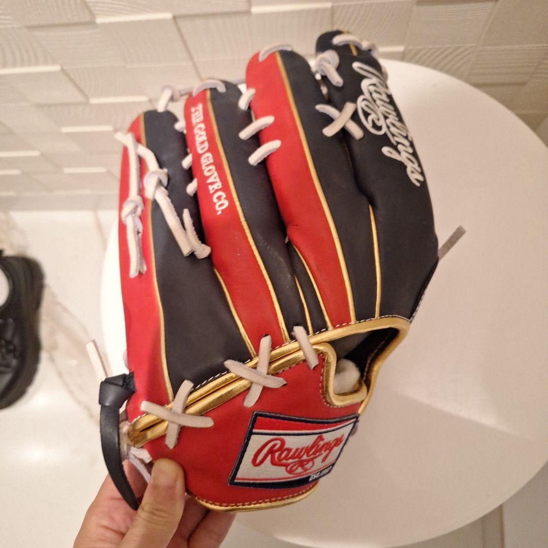 Rawlings 軟式グローブ 黒 赤外野用