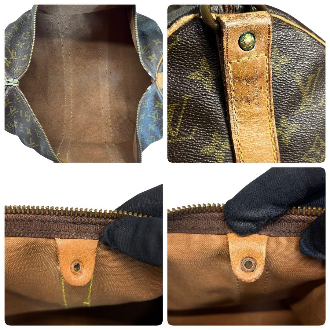 【鑑定済】ルイヴィトン　モノグラム　キーポル45　バンドリエール　ボストンバッグ