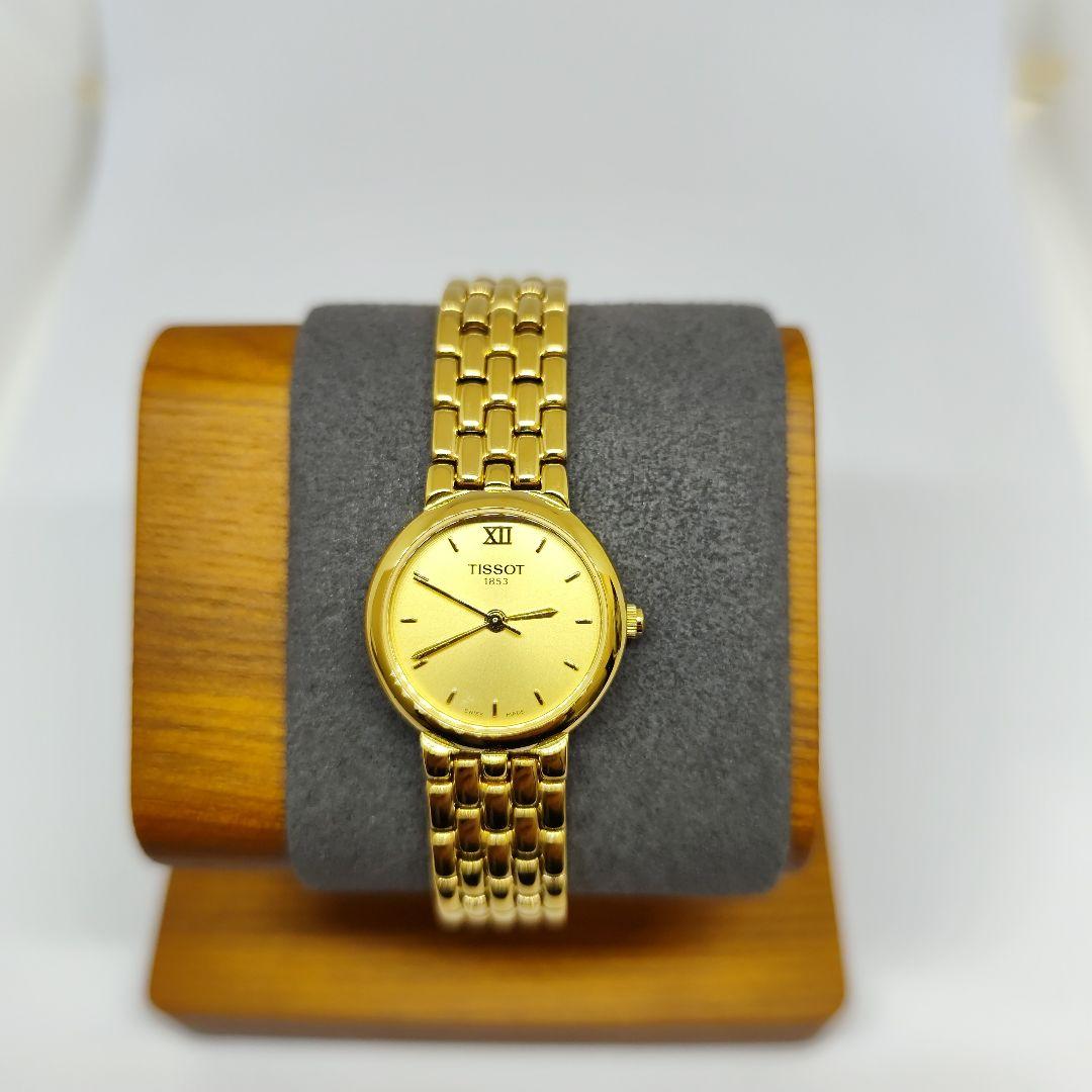ミ*ラ様 TISSOT ゴールドアナログ腕時計