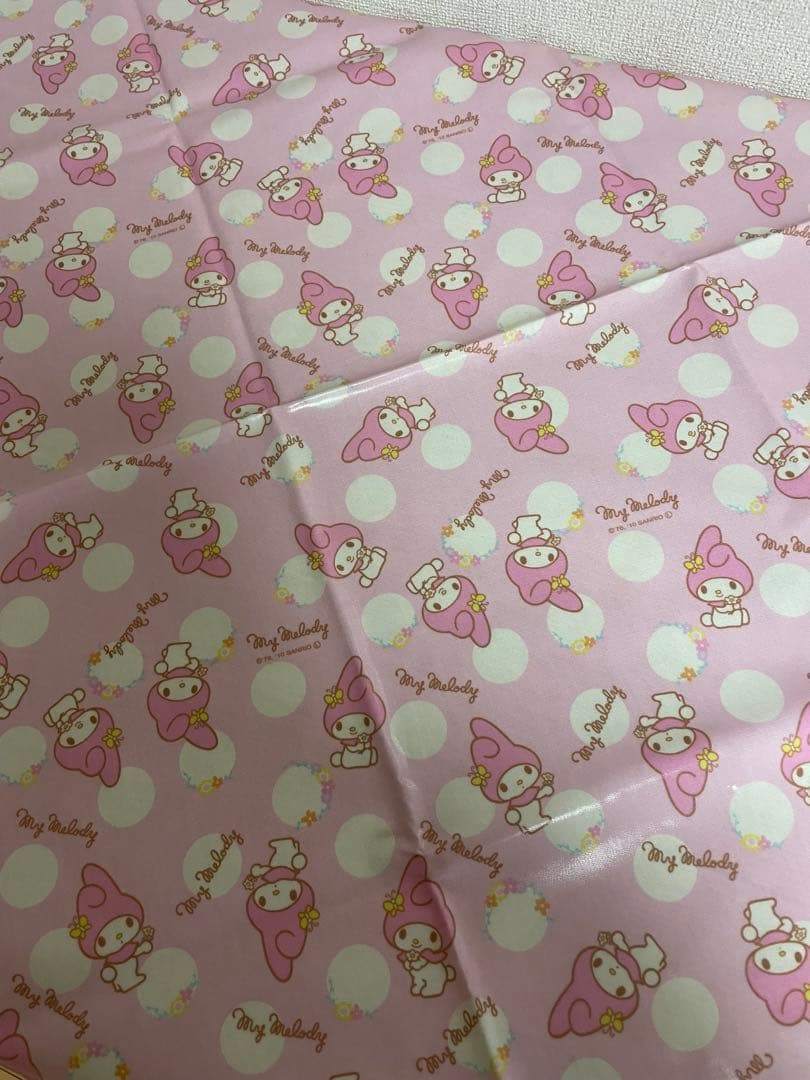 マイメロディ　マイメロ　テーブルクロス　ビニールクロス　大判　ピンク