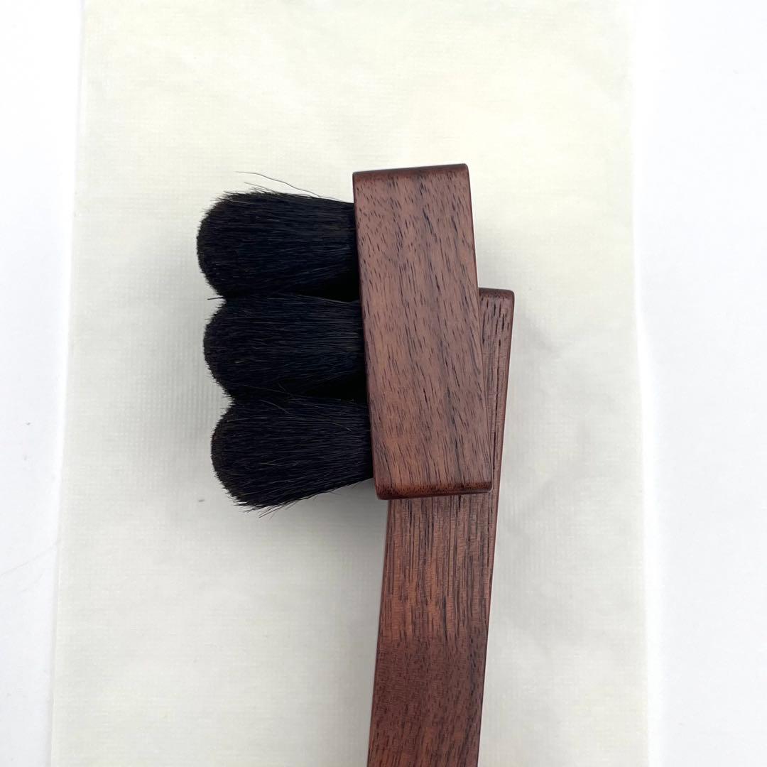 未使用品 スーヴェ ボディブラシ 熊野筆 山羊毛　セミハード