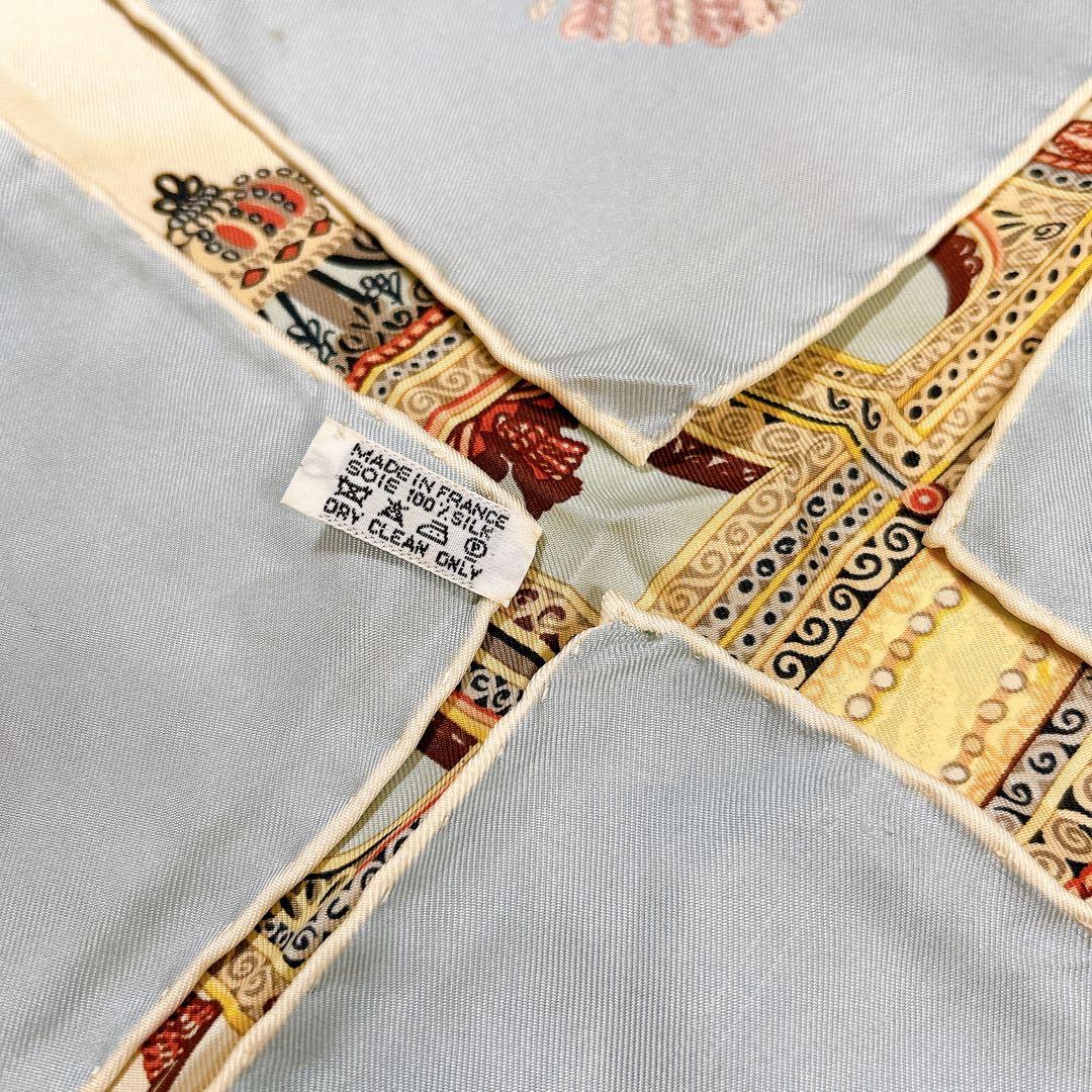 【タグあり】HERMÈS エルメス カレ90 パプロール 馬車と貴族 シミあり