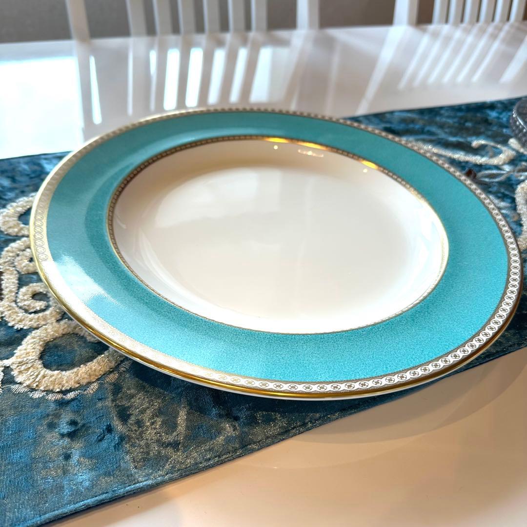 ウェッジウッド ユーランダー パウダーターコイズ 大皿 34cm 磁器製1枚