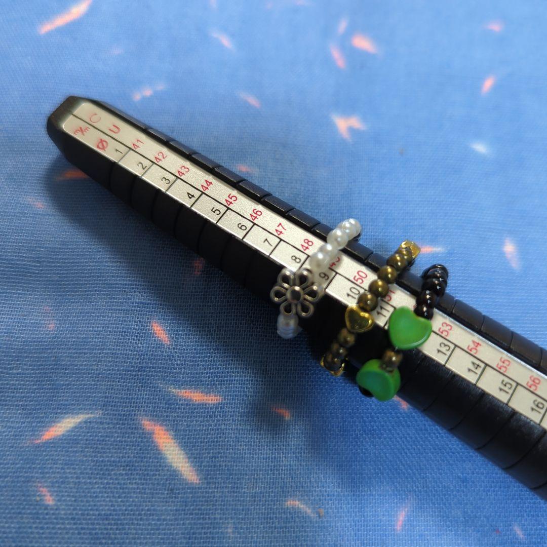 画面画面ハンドメイド にこちゃんスマイリーリング他指輪5点セット BB-52