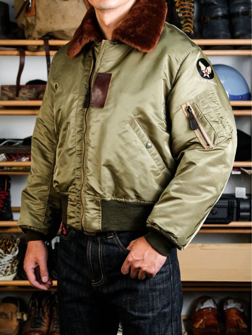 Sサイズ希少B-15B初期型 復刻 フライトジャケットREALSIMONS 新品