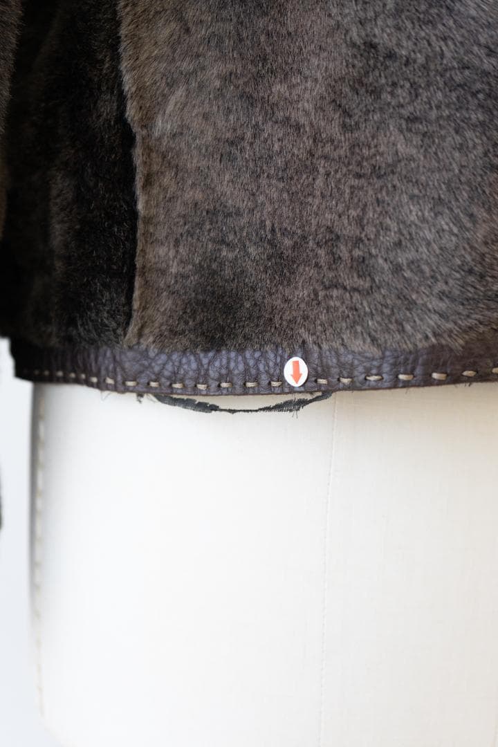 FENDI フェンディ レザー ファー リバーシブル ジャケット