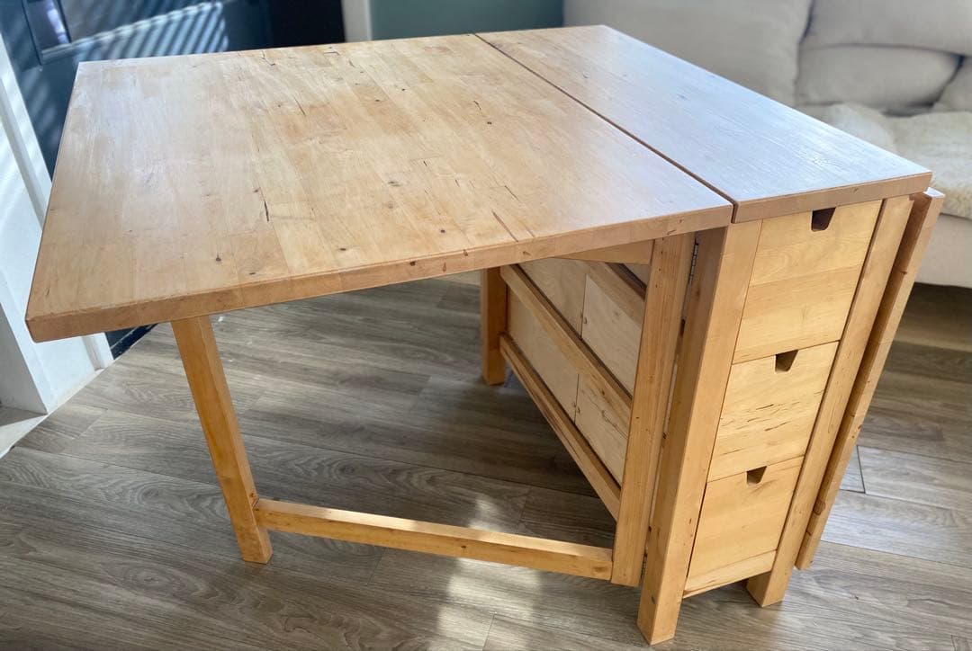 IKEA ゲートレッグテーブル【千葉県引取りは送料分5000円引】