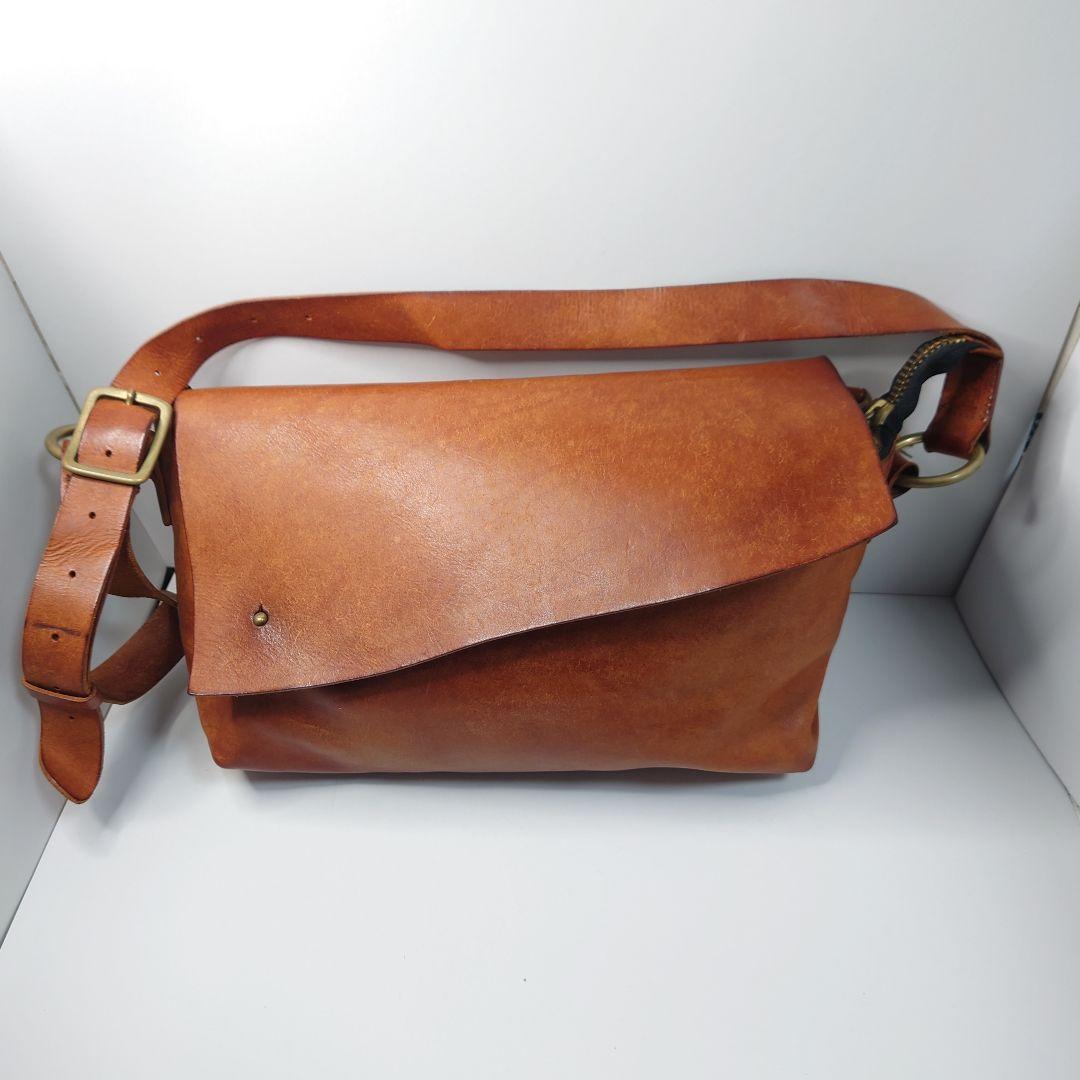 [Ryu] メッセンジャーバッグ イタリア産本革 日本国内製造品