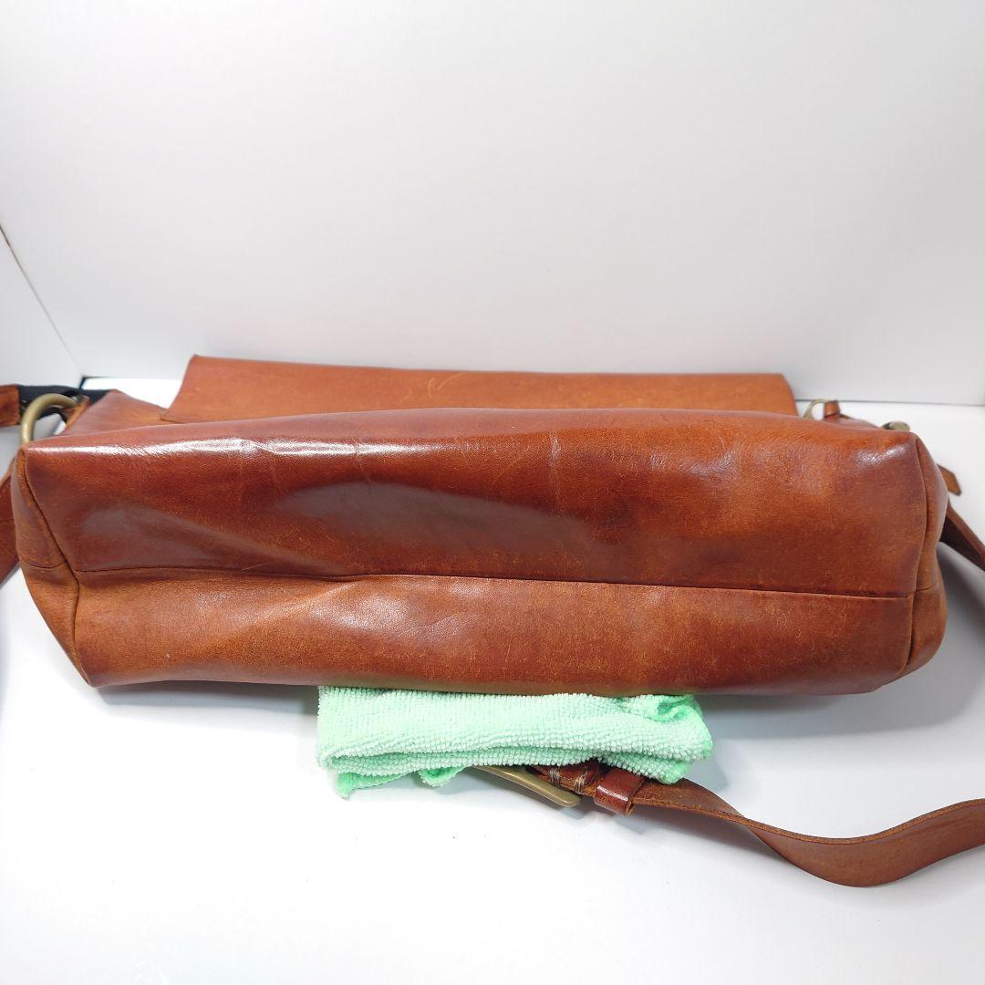 [Ryu] メッセンジャーバッグ イタリア産本革 日本国内製造品