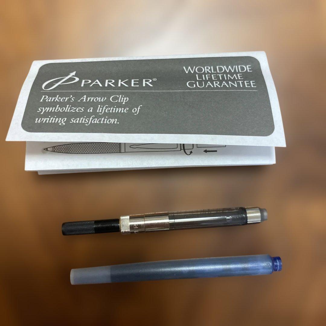 Parker シルバー万年筆　パーカー　ソネット plaque argent