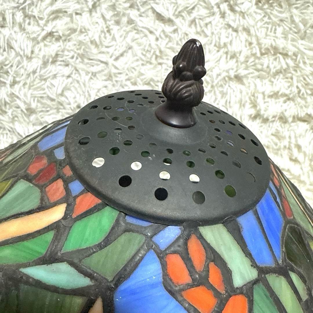 ドラゴンフライ　スタンド照明　アンティーク　レトロ　　ステンドグラス