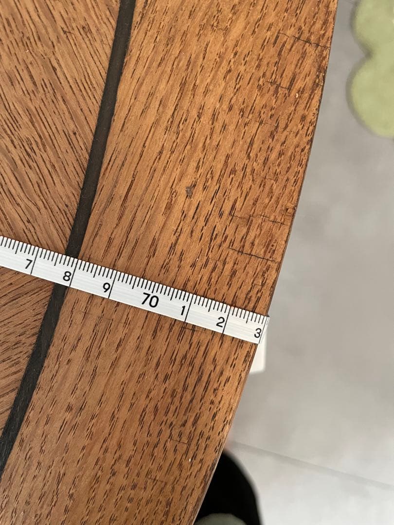 アンティーク　楕円形棚付きテーブル