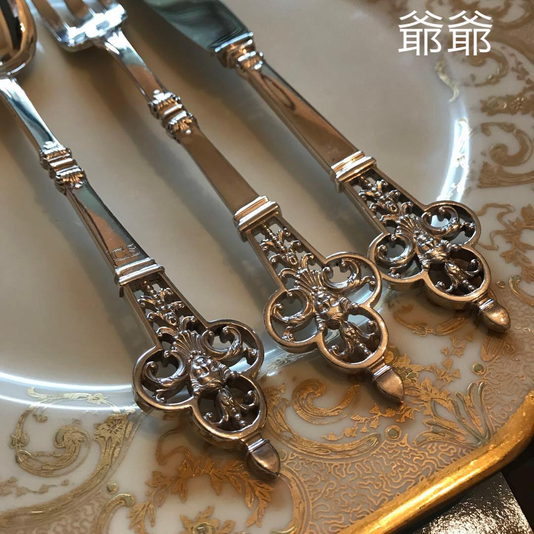 Christofle クリストフル／ルネサンス／純銀 ディナー用 ３本セット