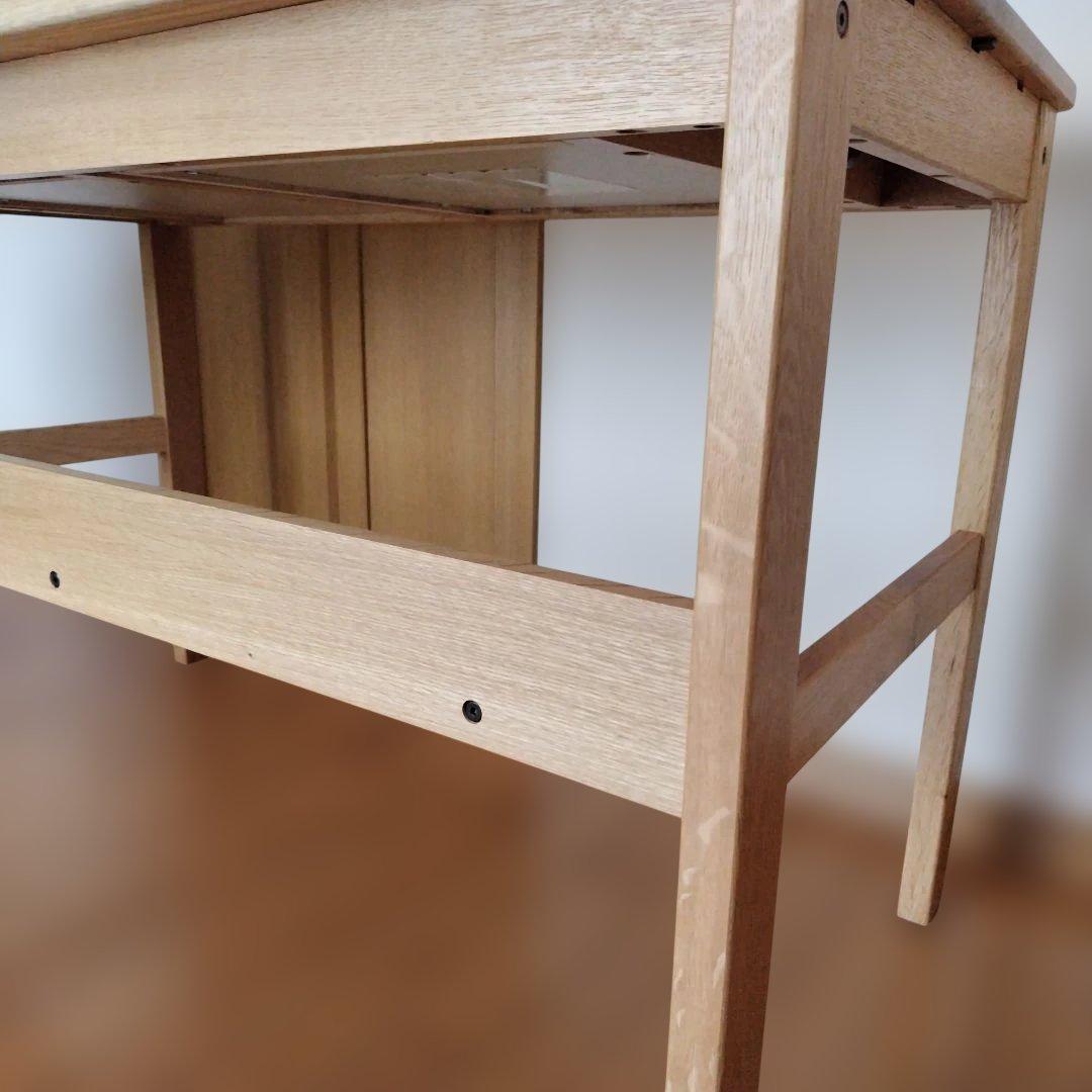 無印良品　オーク無垢材　デスク　机