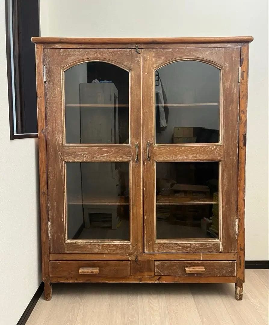 オールドメゾン　ヴィンテージ アンティーク　シェルフ　キャビネット