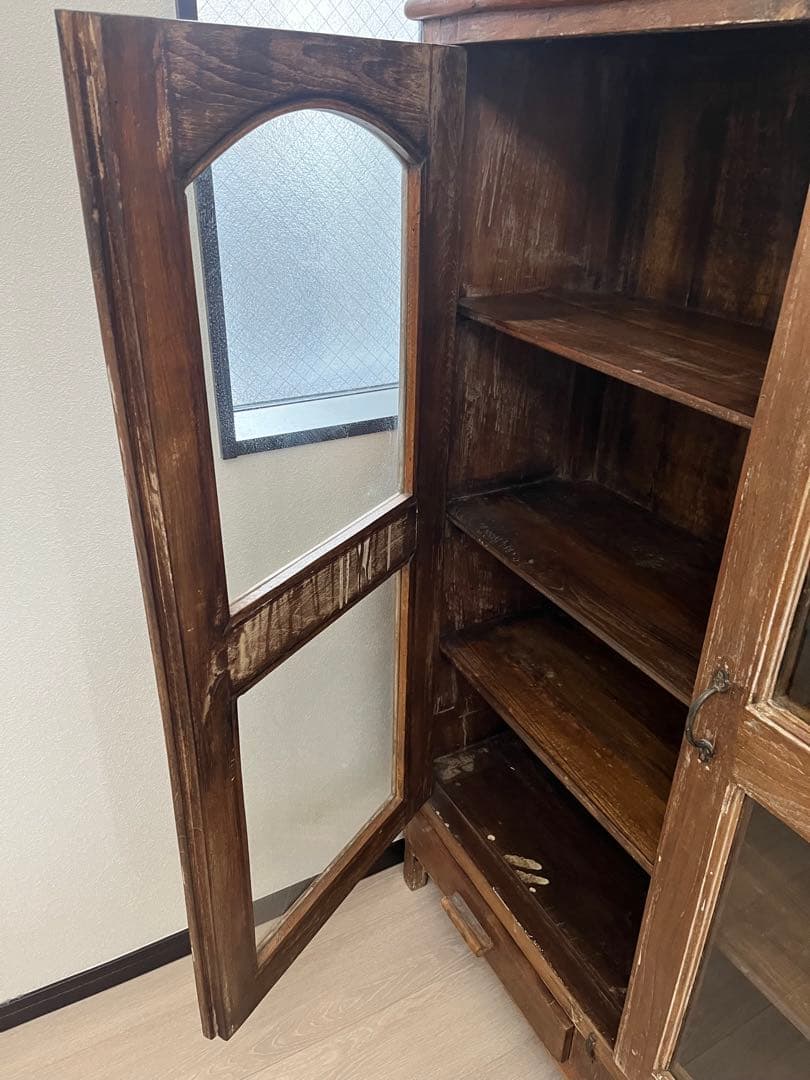 オールドメゾン　ヴィンテージ アンティーク　シェルフ　キャビネット