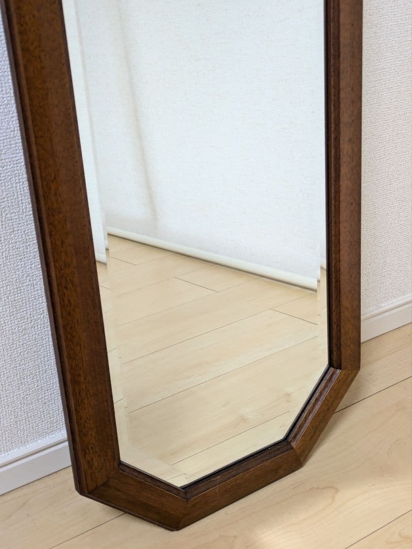 廃番 マルニ ヴィンテージ 地中海 八角 ウォールミラー 姿見 鏡 洋館 レトロ