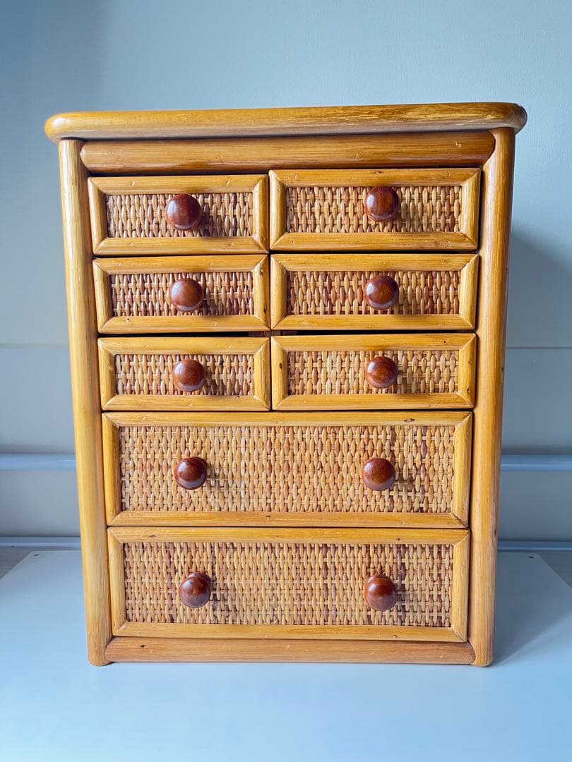 ラタン小引き出し　小物収納