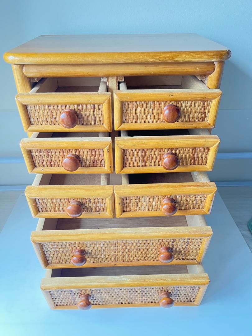 ラタン小引き出し　小物収納