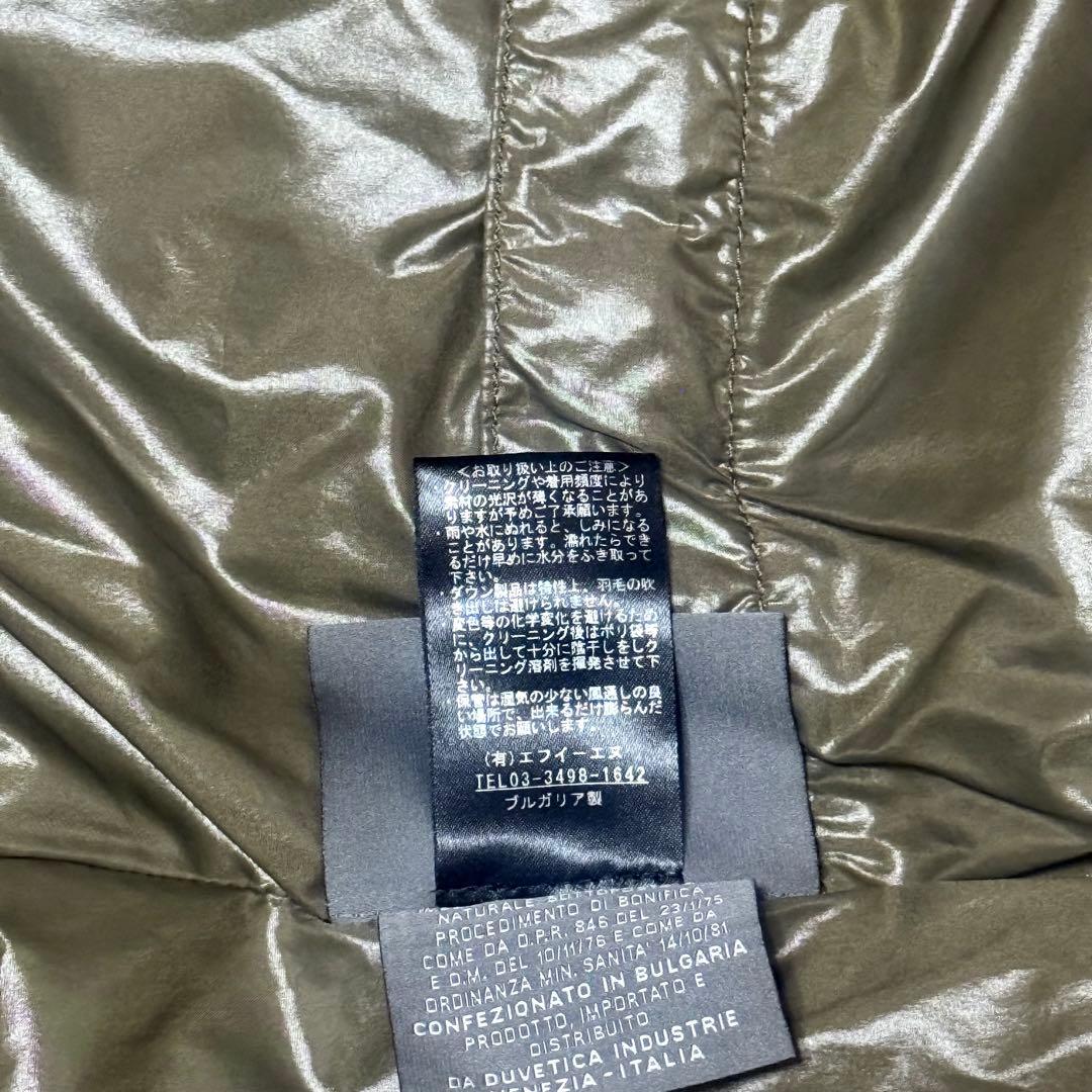 DUVETICA デュベティカ FEBEダウンベスト フード40 光沢 黒 美品