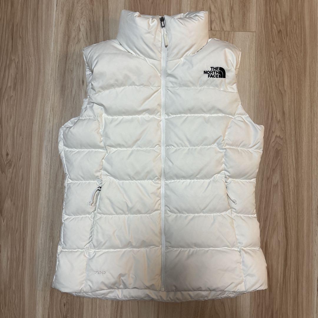 極美品☆ ノースフェイス ヌプシダウンベスト 700FPレディースXS ホワイト