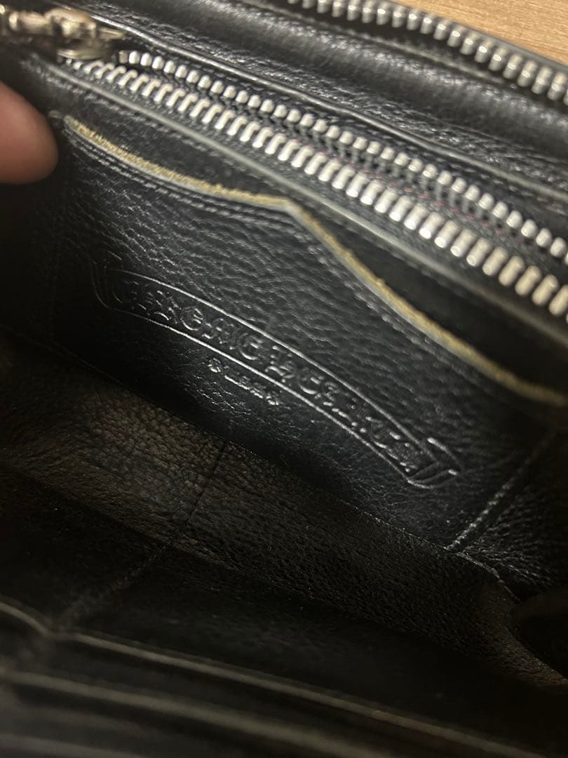 CHROME HEARTS クロムハーツ プレーンウォレット 長財布　ジャンク品