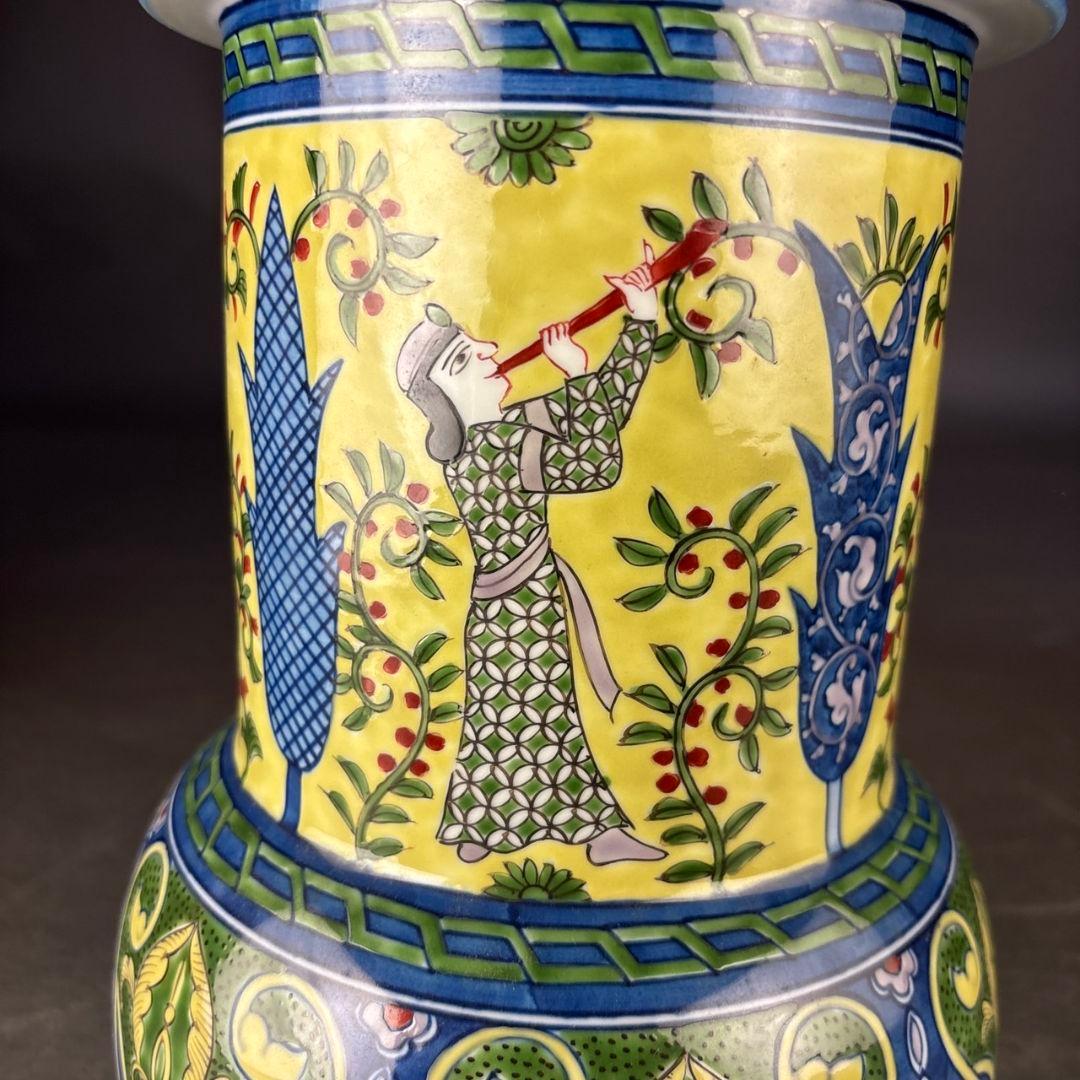 源左衛門　花瓶　ミナイ手　共箱