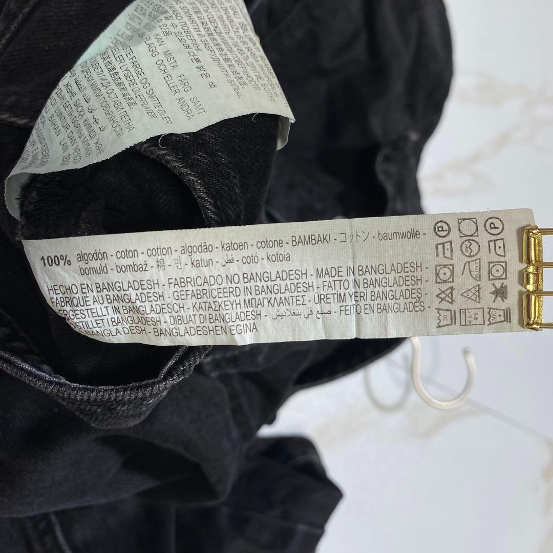 即完売品♡ザラ フルレングスカットアウトブラックデニムジャンプスーツ LL〜3L