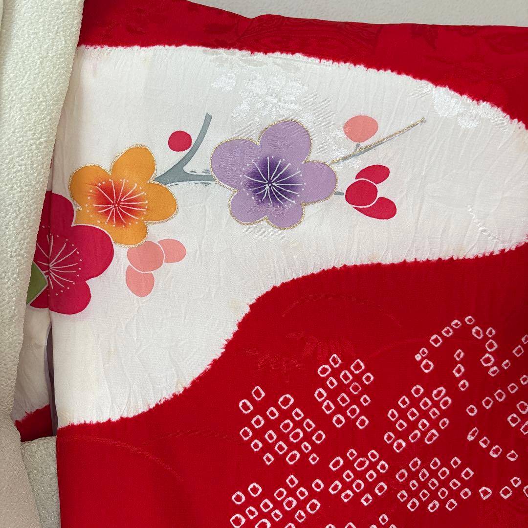 七五三 ３歳　着物　被布　正絹　女の子　セット