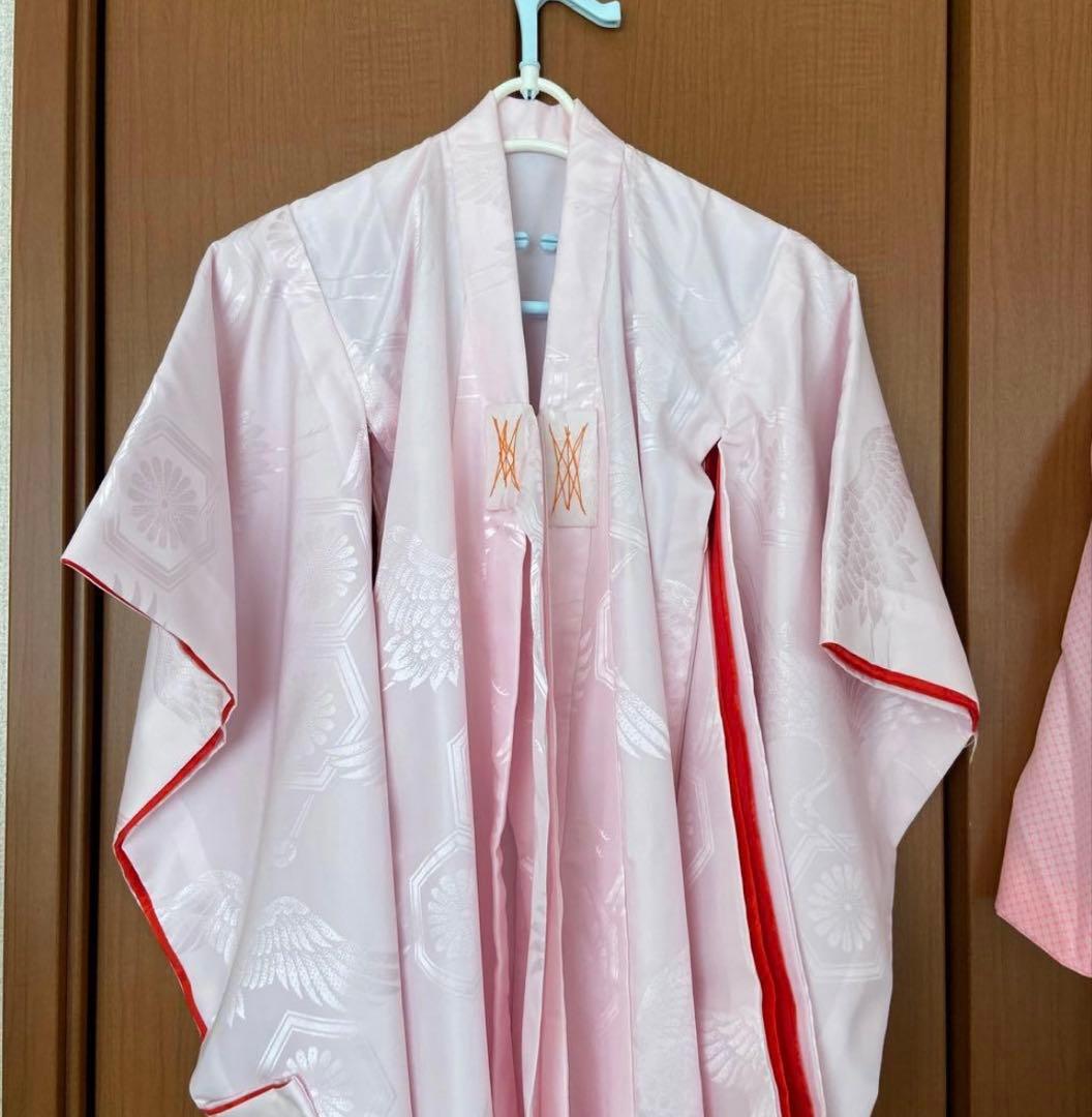 七五三 ３歳　着物　被布　正絹　女の子　セット