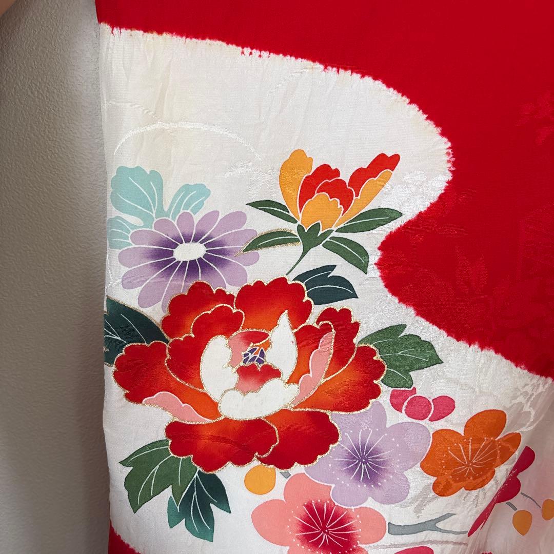 七五三 ３歳　着物　被布　正絹　女の子　セット