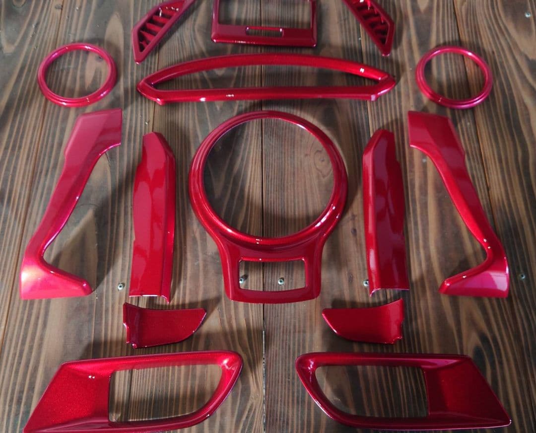 トヨタ86 BRZ zn6zc6キャンディレッド室内パネルカバーフルセット