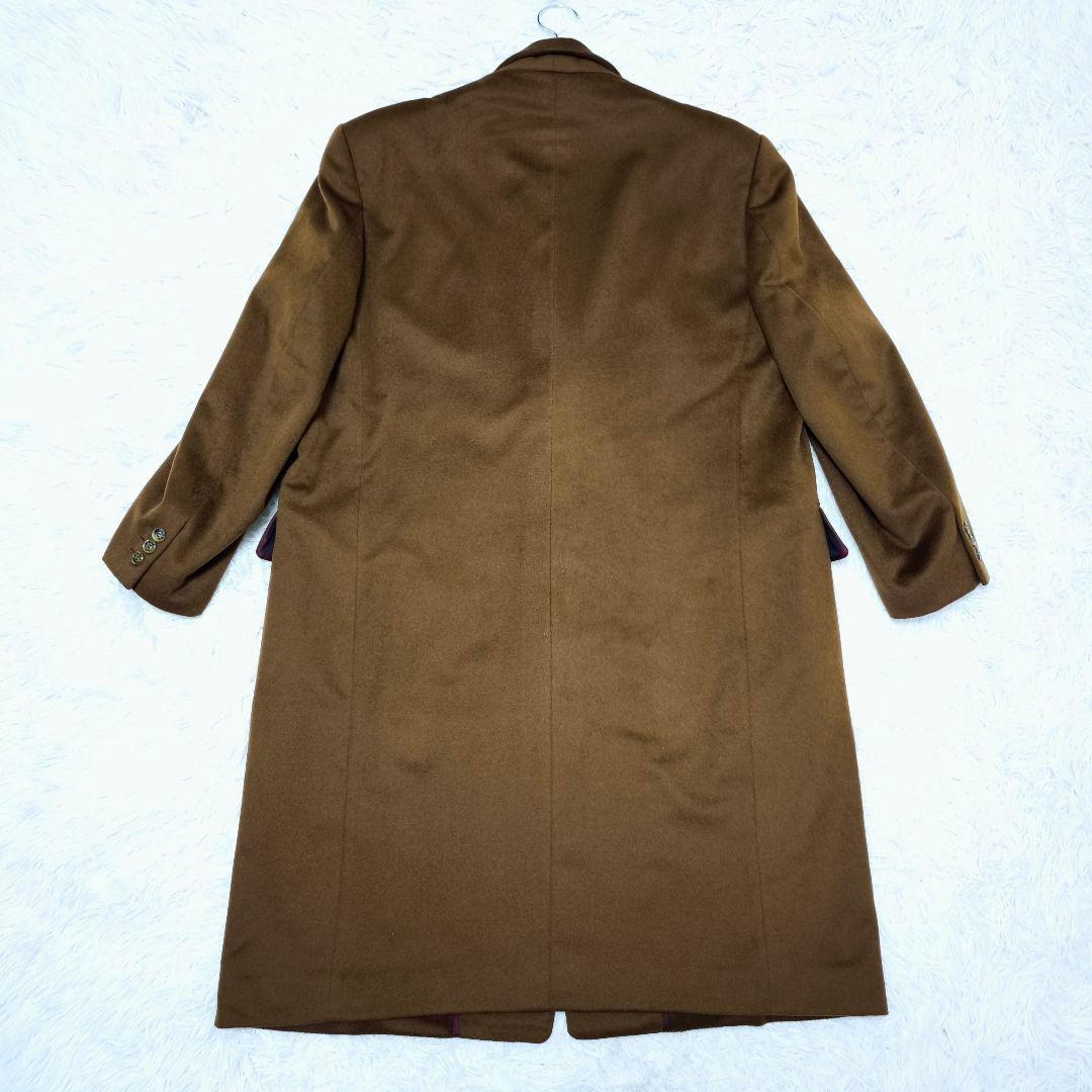 【未使用級】dunhill ダンヒル カシミヤ100% 総柄オーダーロングコート