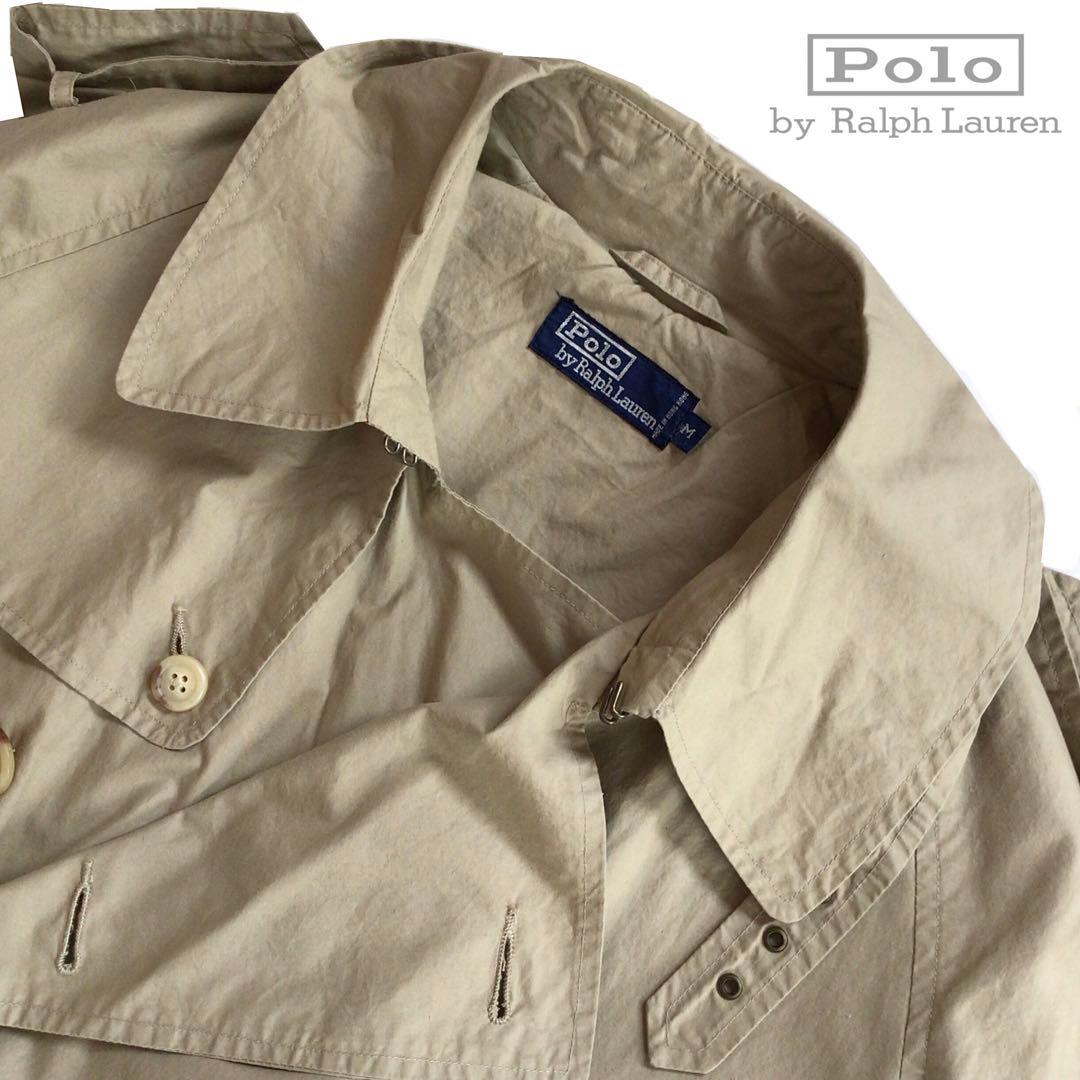 【ミント】90s ラルフローレン \"一枚袖タイプライタークロストレンチ 西口修平