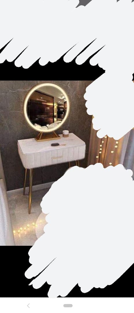 ドレッサー　大理石柄