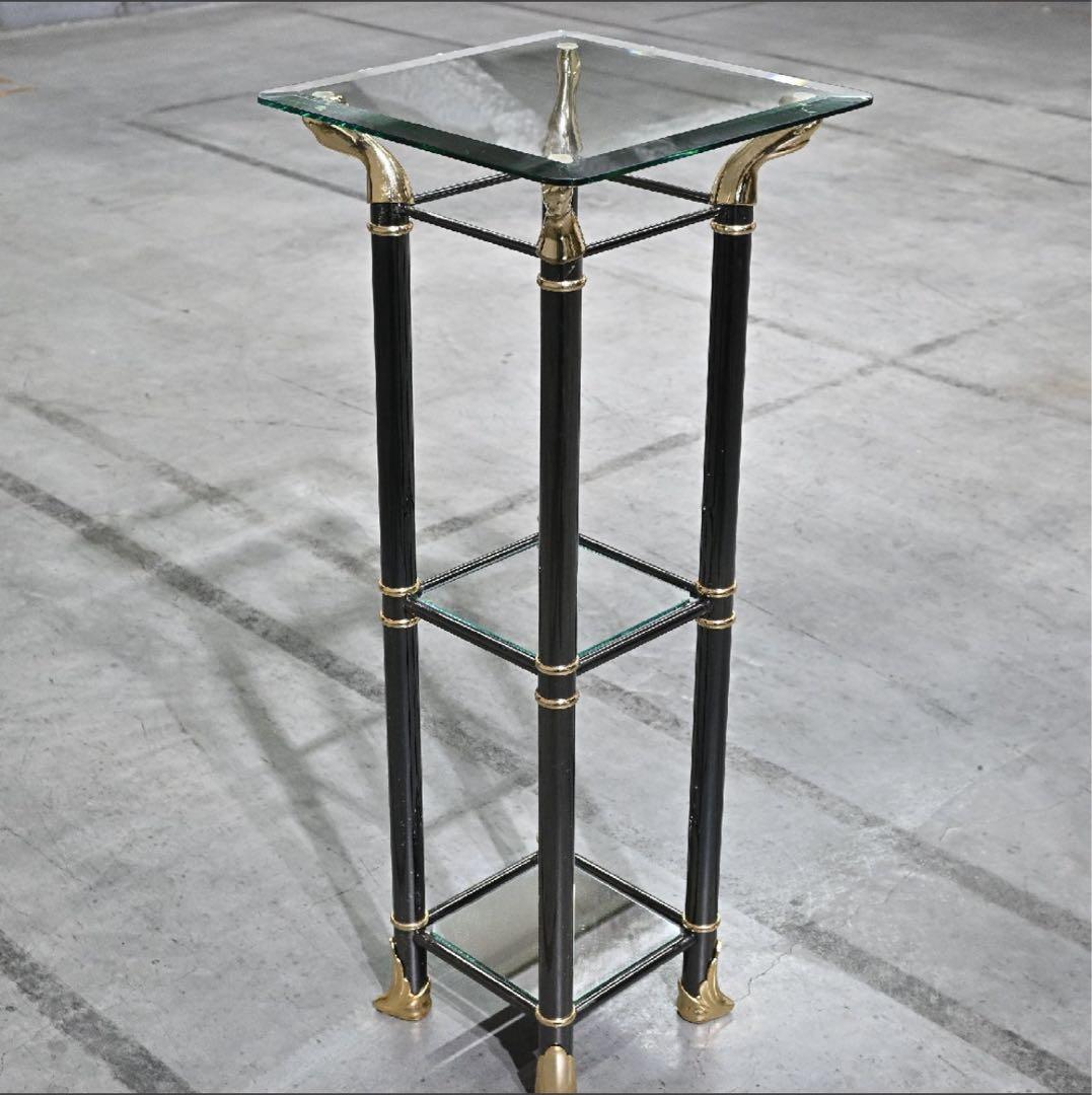 ガラストップスタンド 猫足 カブリオール リビング 玄関 サロン 店舗什器