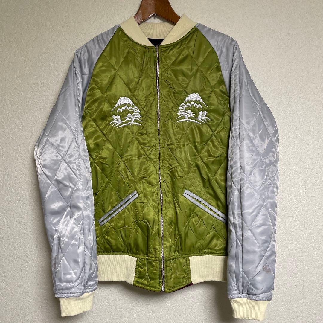 スカジャン 別珍 ベルベット／虎、鷹