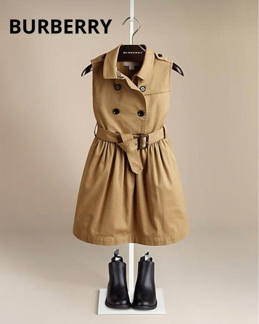 BURBERRY バーバリー　ノースリーブ　トレンチワンピース　トレンチコート